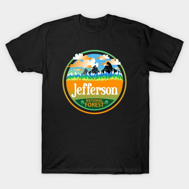 Jefferson National Forest, Virginia Nature Landscape T-Shirt by Jahmar Anderson